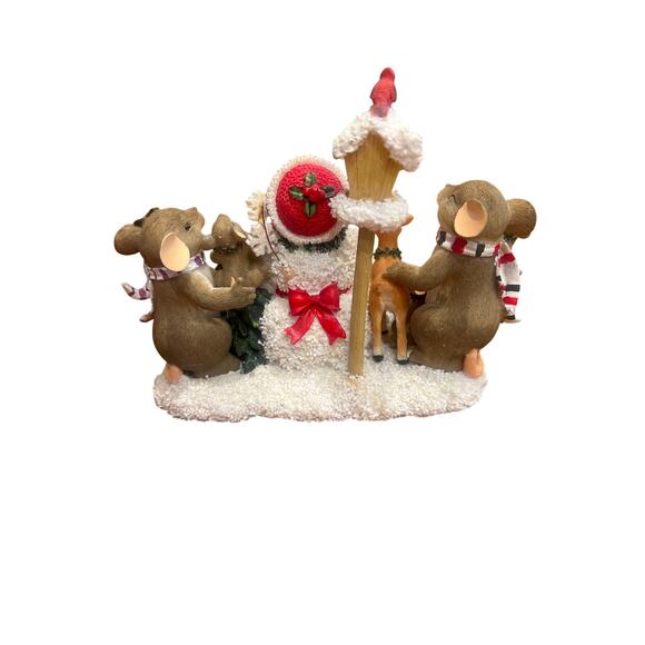 “Singin' Snow Tunes" figurine from the Charming Tails collection by Fitz & Floyd - Picture 5 of 6